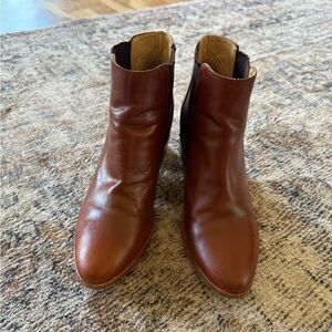 ORIGINAL QUALITY - Nisolo Heeled Toe Chelsea Boots Brandy 8.5